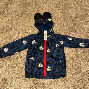 Toddler Boy 4T Mickey Mouse Windbreaker zipper jacket